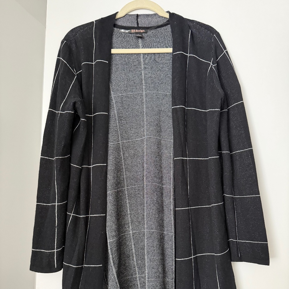 BYdesign windowpane long cardigan - Size M